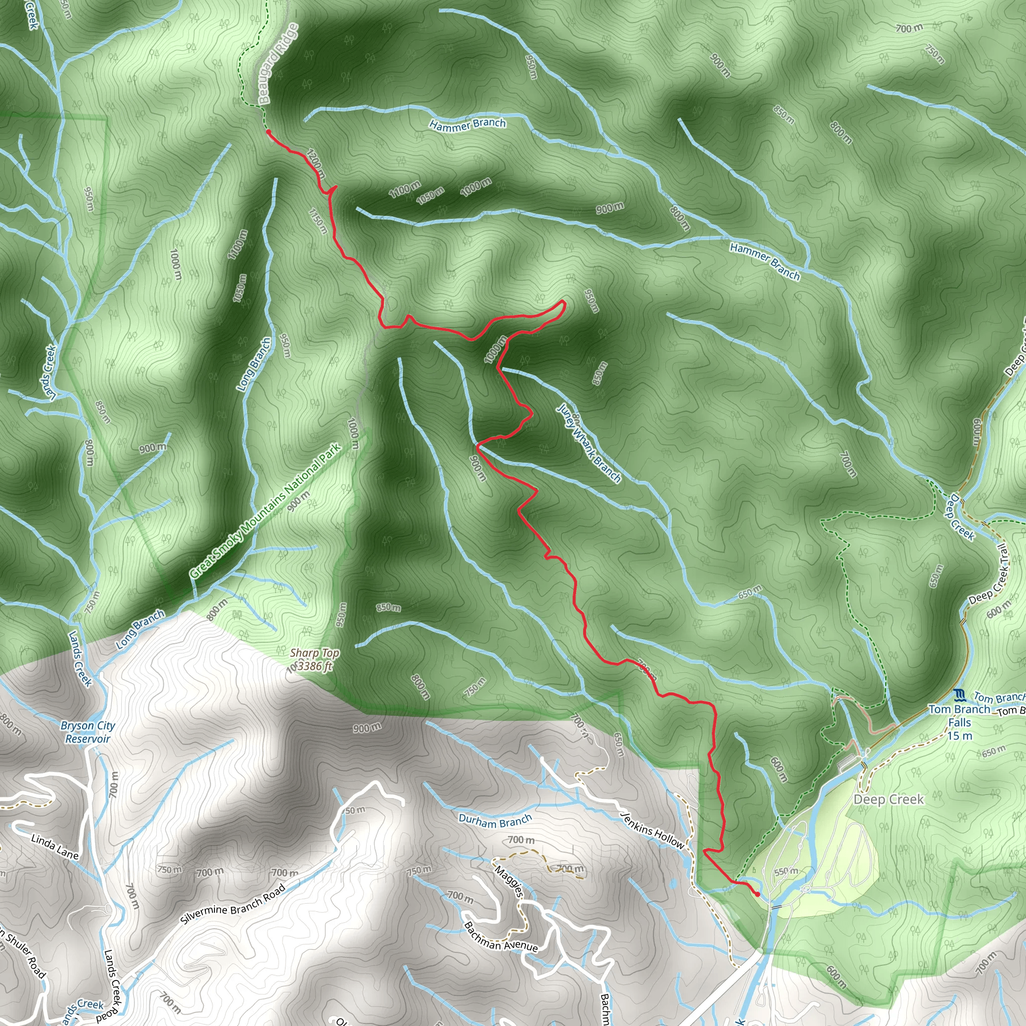 Nolan Divide Trail - Short mobile static map
