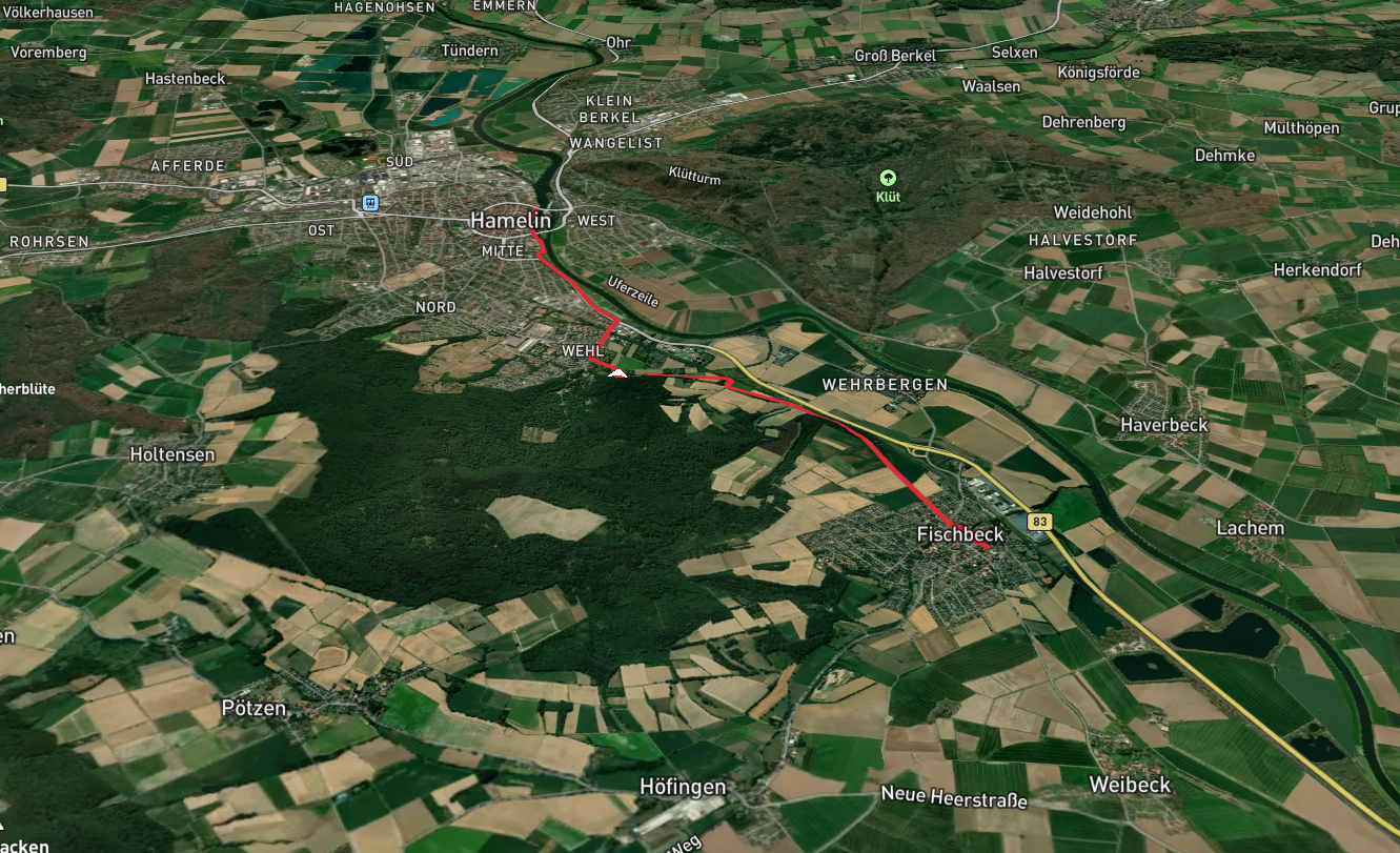 Fischbeck to Hamelin Walk