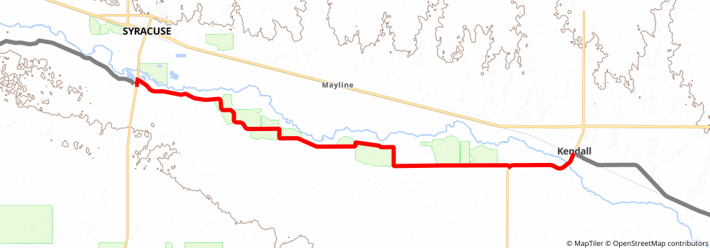 American Discovery Trail South Route stage 204 Map