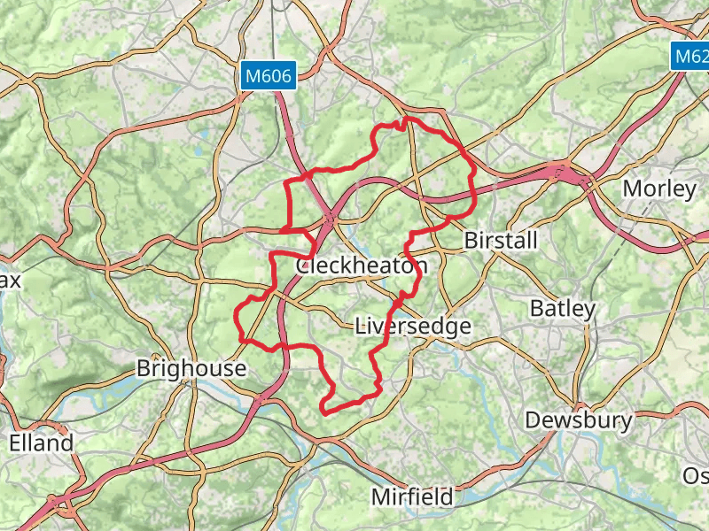 Spen Way Heritage Trail mobile static map