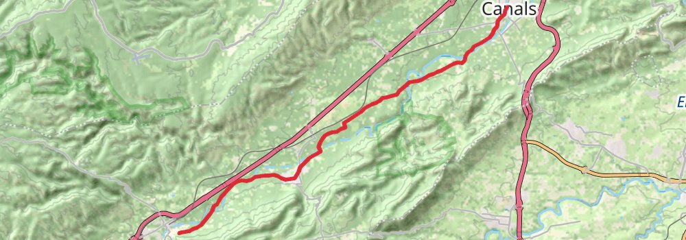 GR 239 Camino de Santiago de Levante - Valencia stage 5 Map