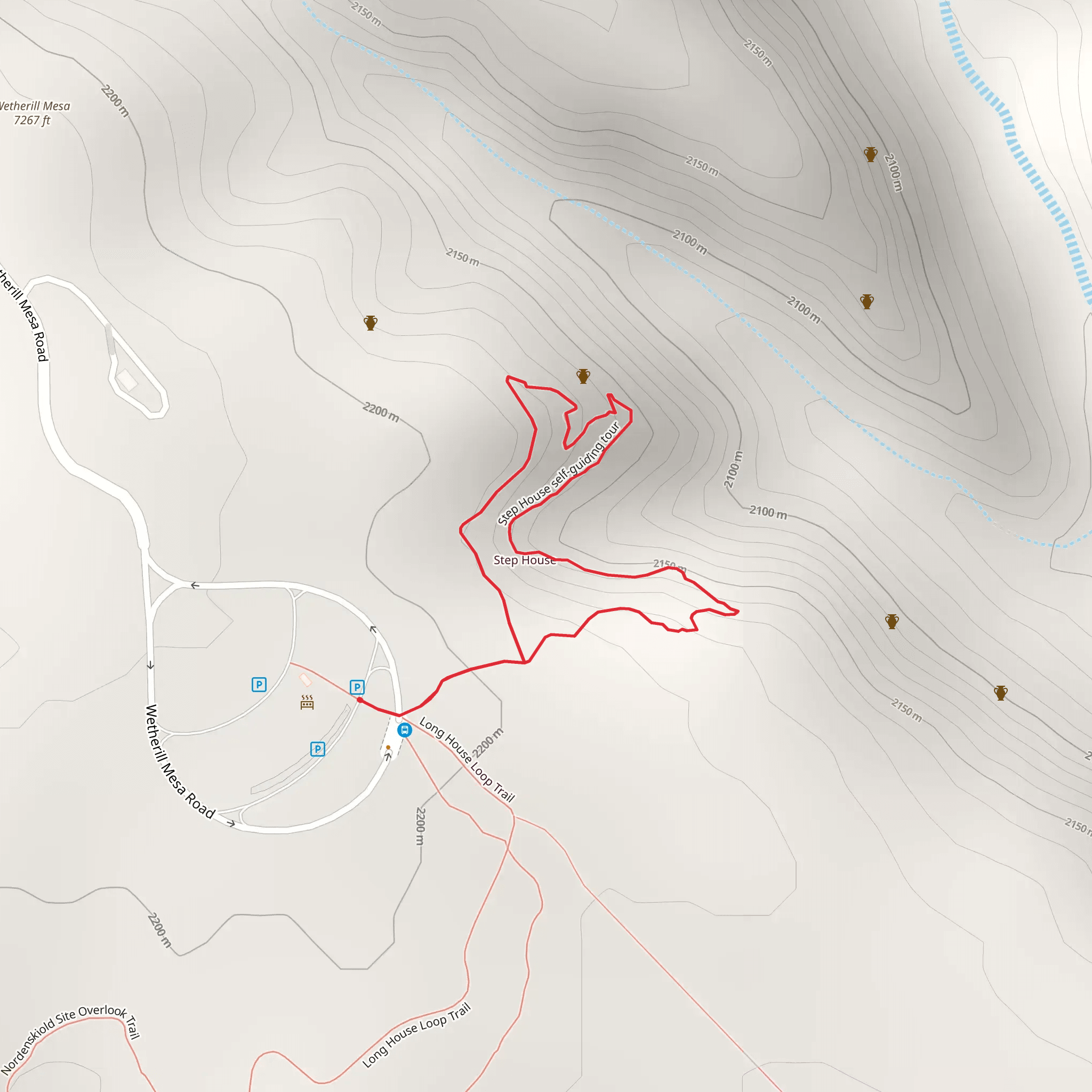 Step House Self Guiding Loop mobile static map