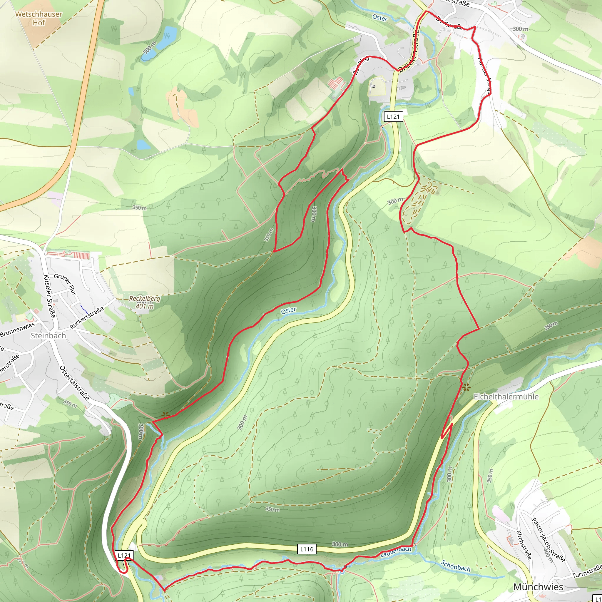 Lautenbach via Muhlenpfad mobile static map