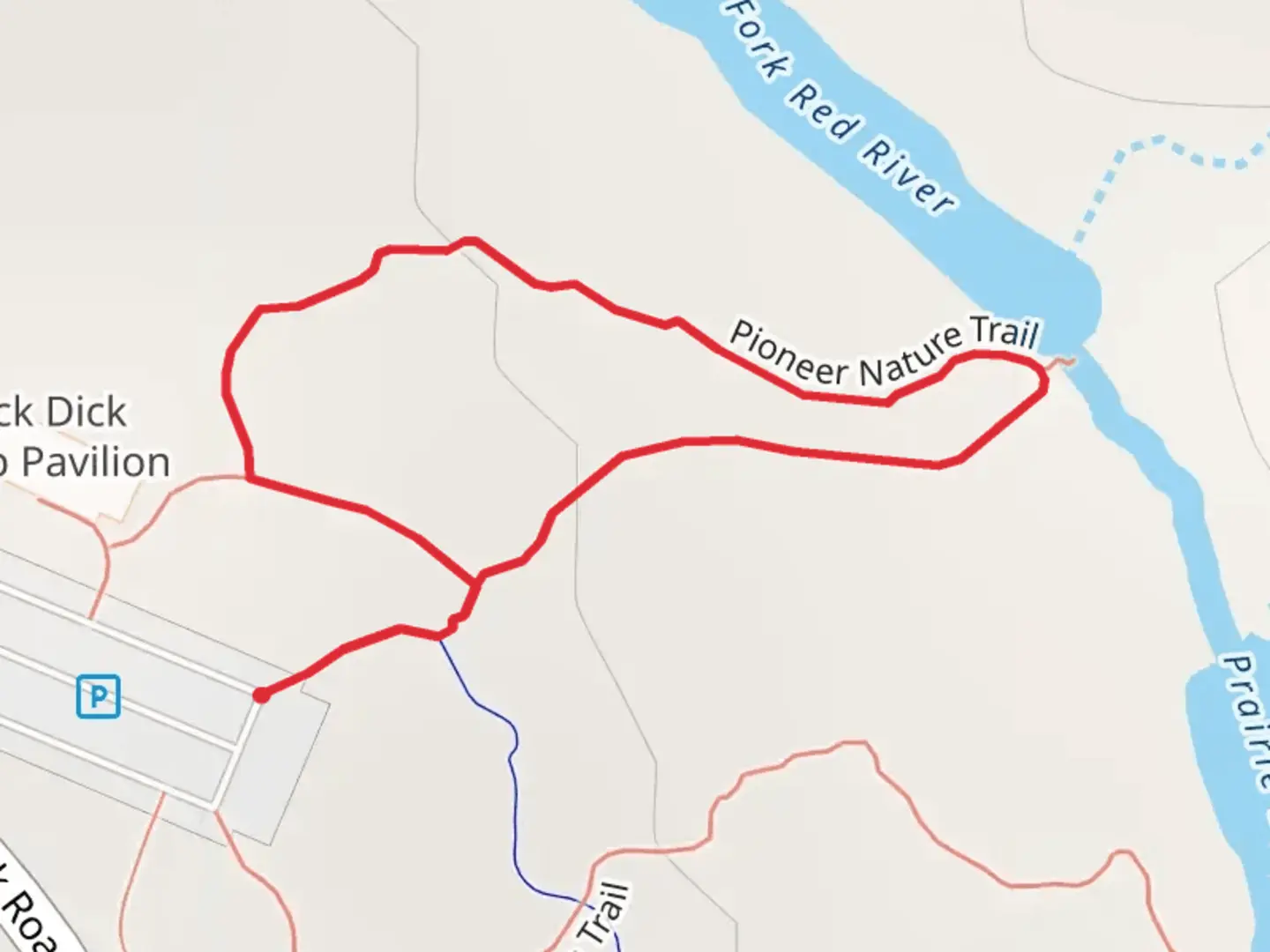 An image depicting the trail Pioneer Nature Loop Trail and its surrounding area.