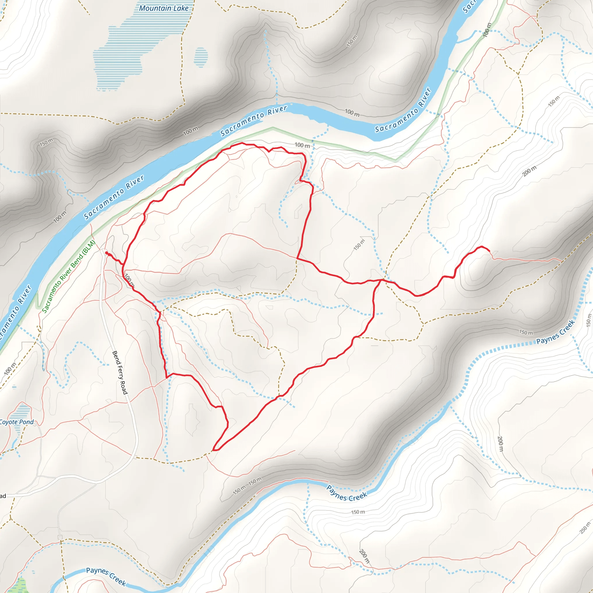 Yana Trail Extension and Bend Ferry Road Loop mobile static map
