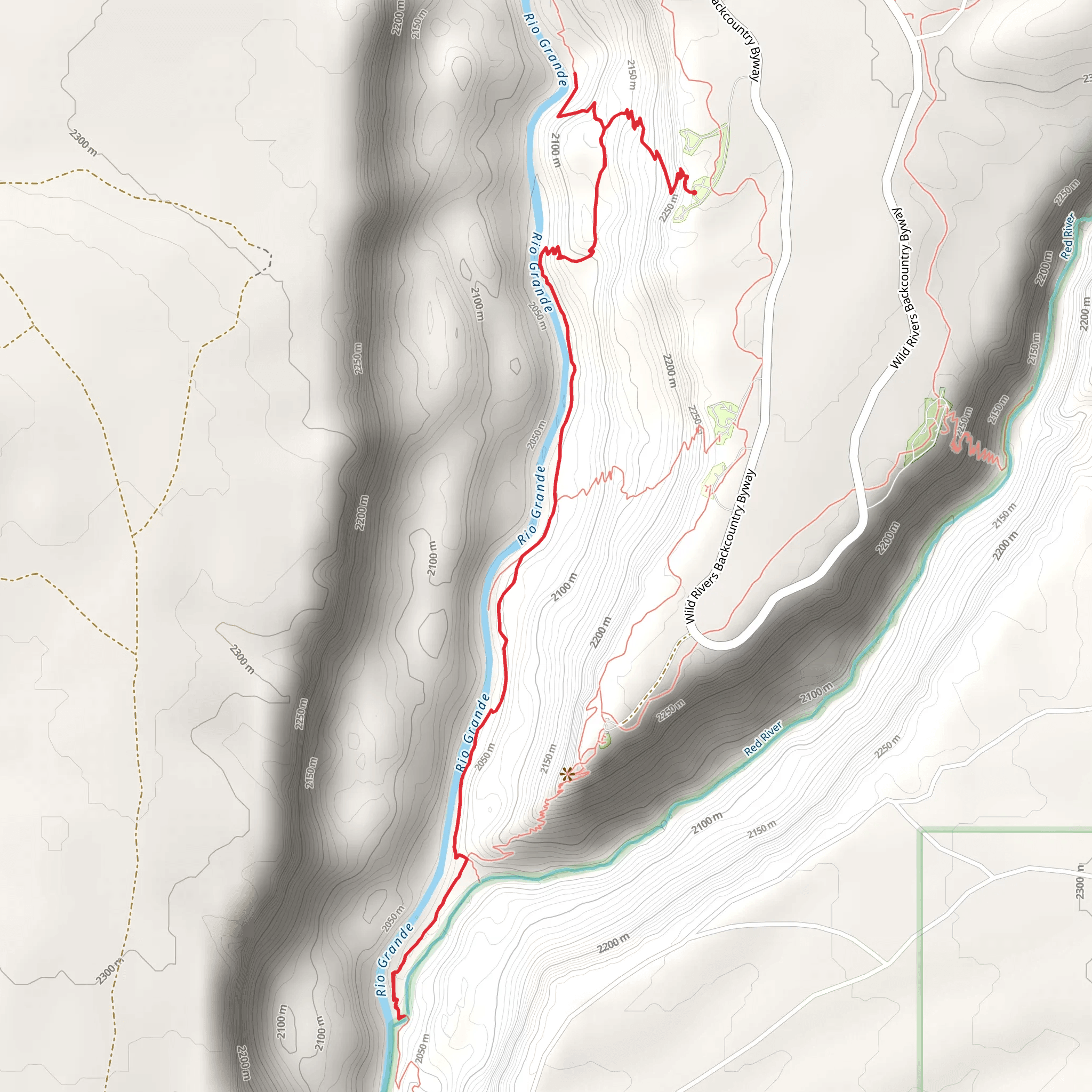 Big Arsenic and River Trail mobile static map