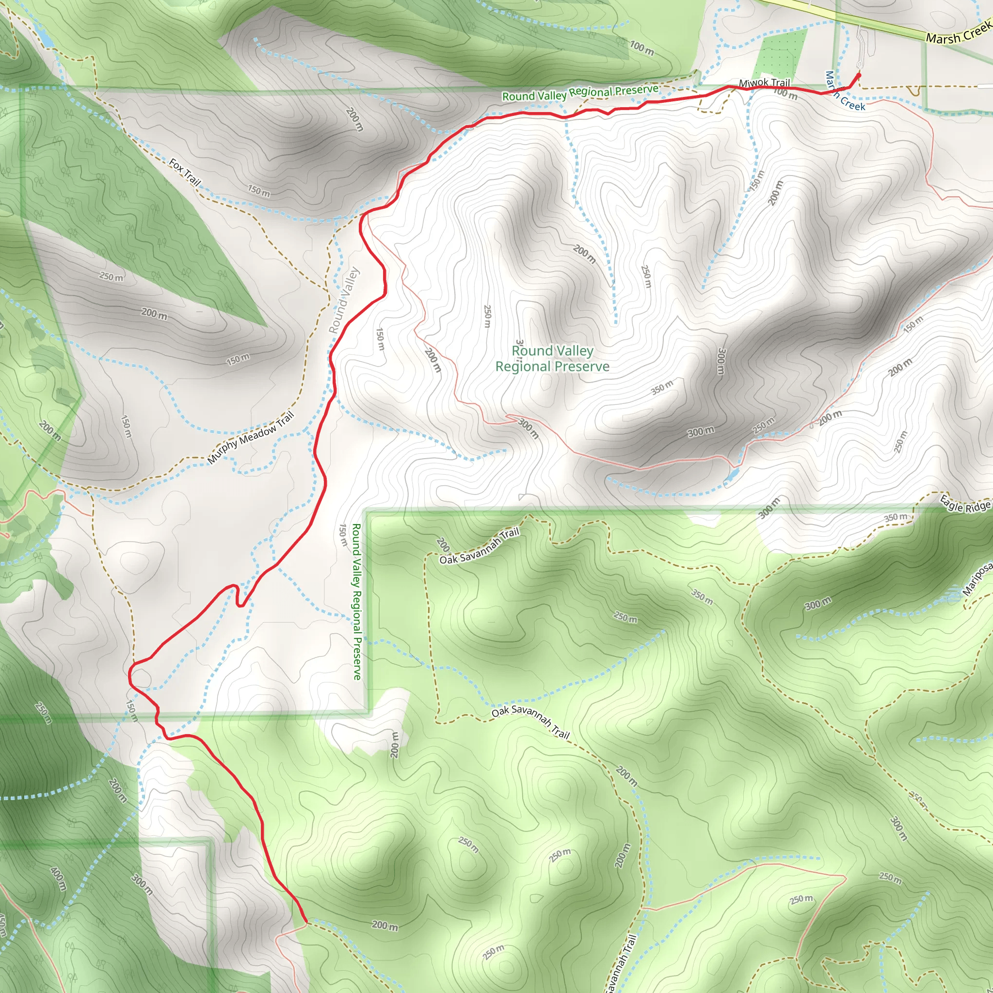 Miwok Trail mobile static map