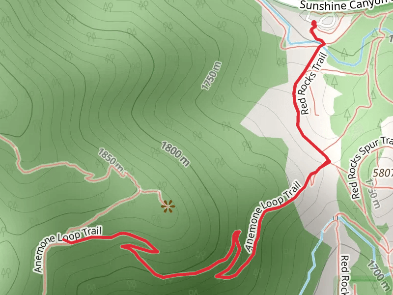 Anemone Loop and Red Rocks Trail
