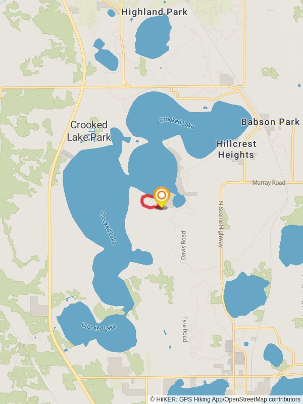 Lakeview Loop Trail mobile static map