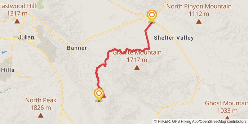 Pacific Crest Trail - Southern California stage 7 Map