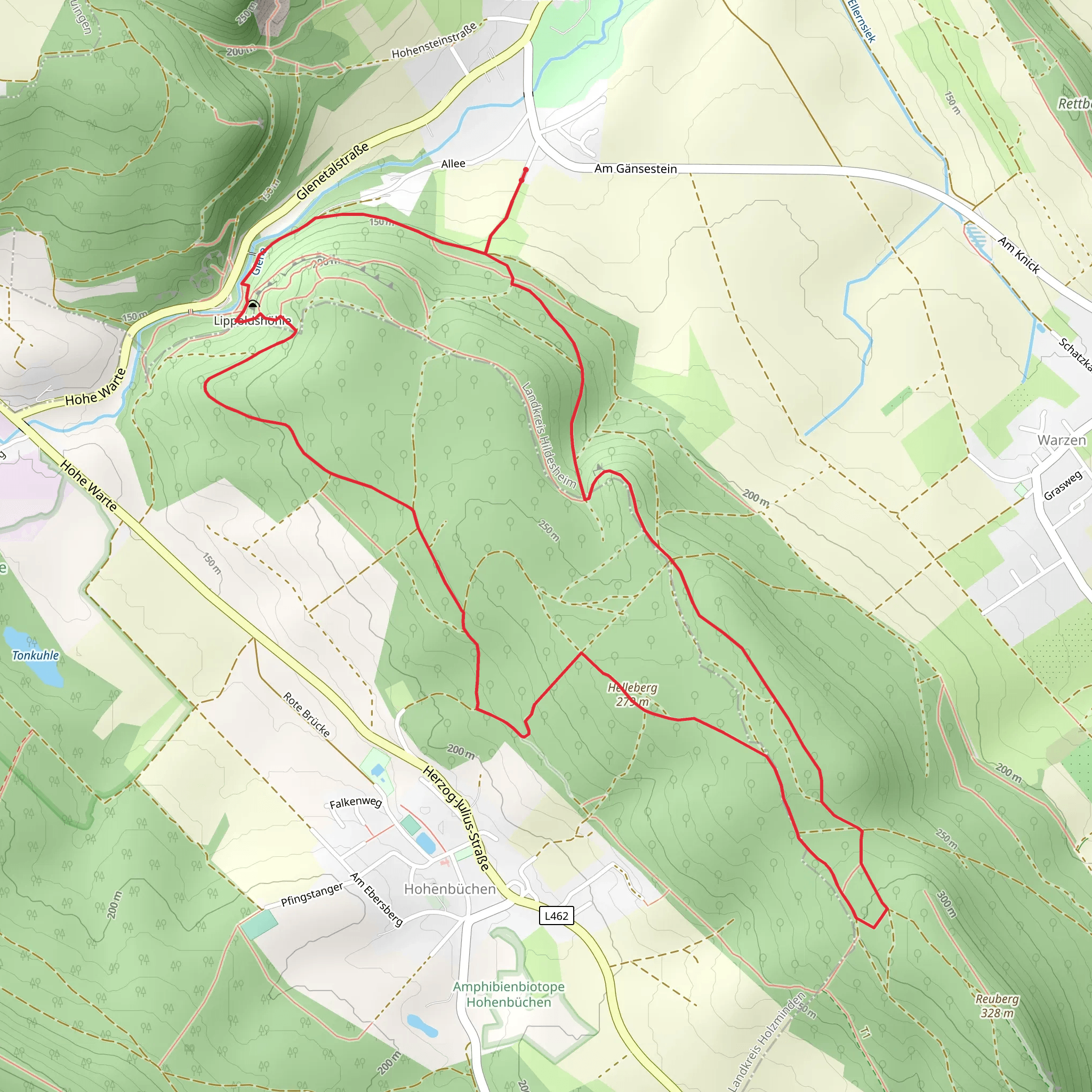 Reuberg Loop mobile static map