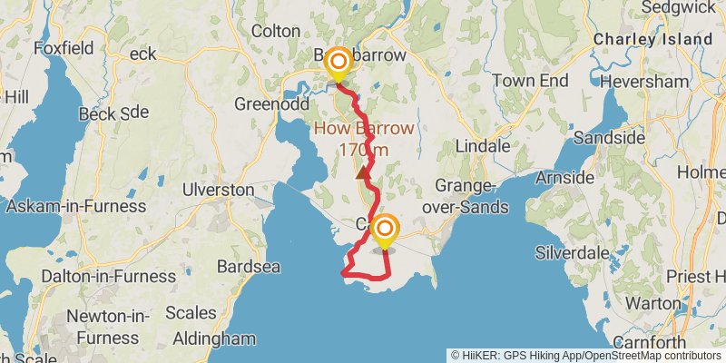 Cumbria Coastal Way stage 3 Map