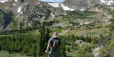 An image depicting the trail Devils Thumb to King Lake Loop and its surrounding area.