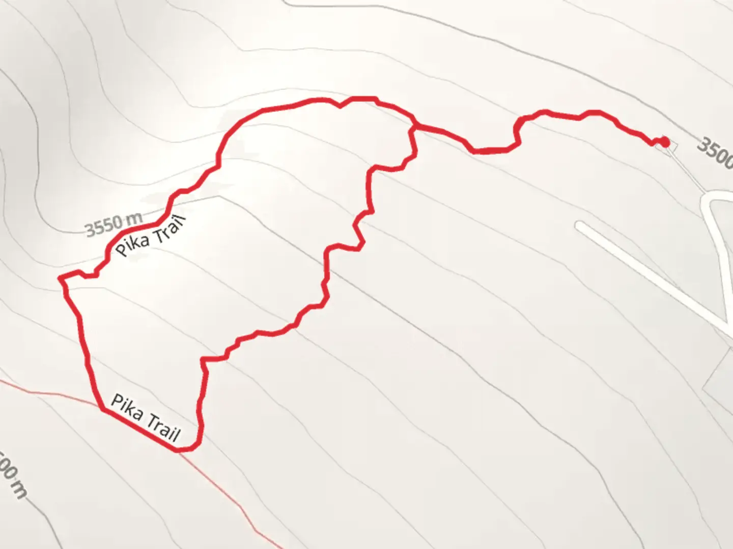 An image depicting the trail Pika Loop Trail and its surrounding area.
