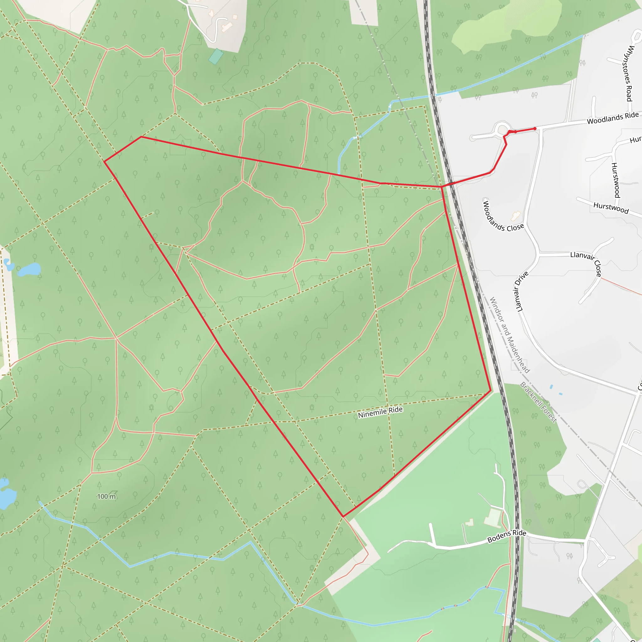 Buttersteep Forest Loop mobile static map