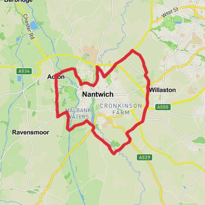 Nantwich Loop mobile static map