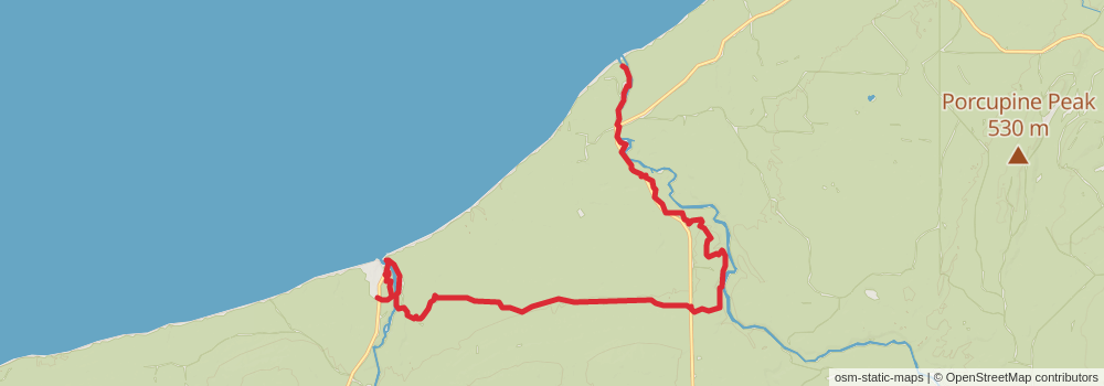 American Perimeter Trail - North Country Primary stage 119 Map