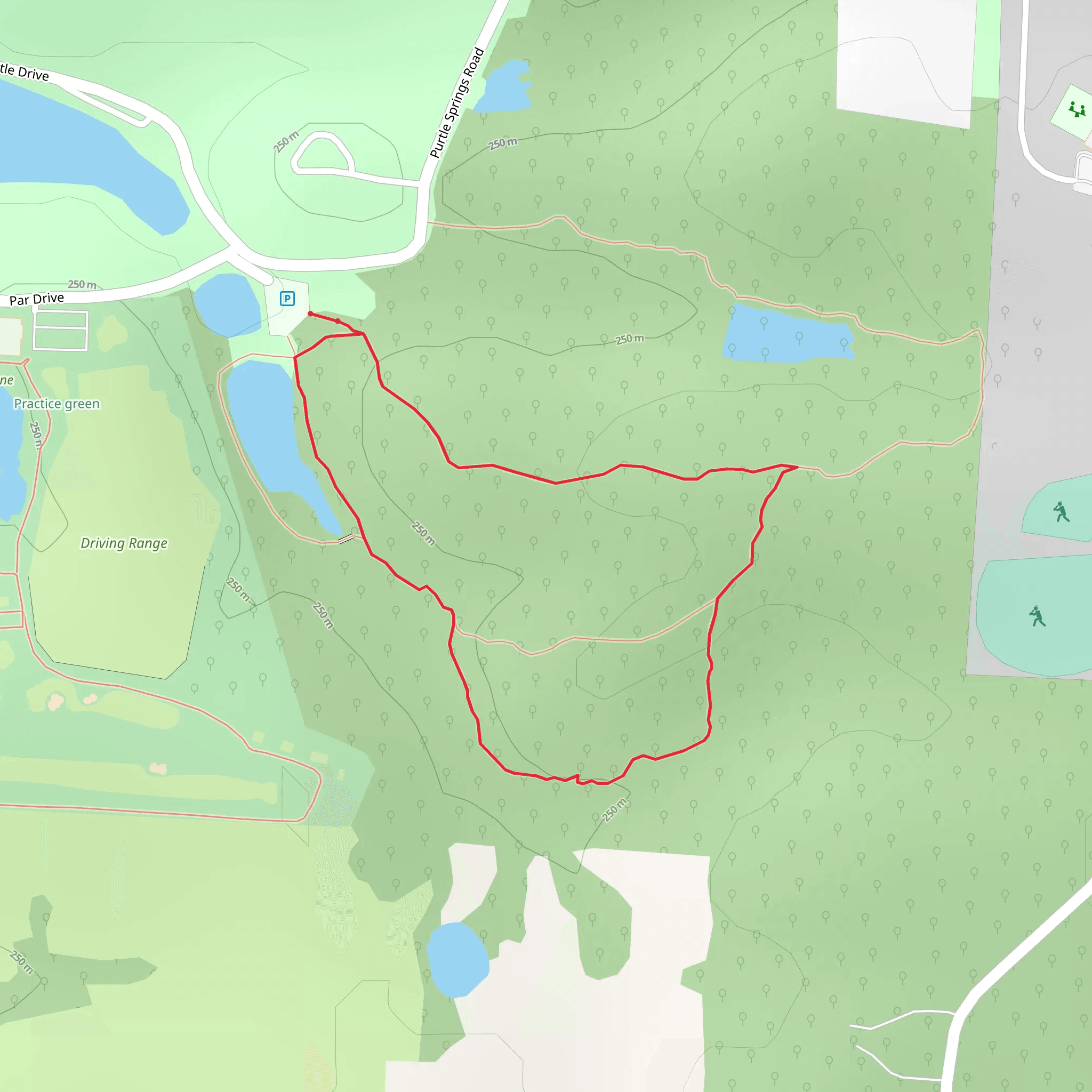 Pertle Springs Loop mobile static map