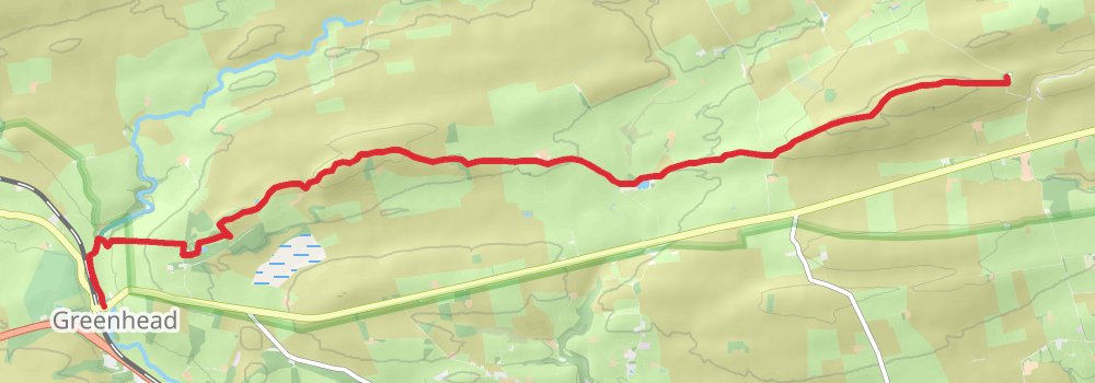 Hadrian’s Wall Path (East to West) 4-Day Gentle Tours - Slow Adventures (Hillwalk Tours) stage 2 Map
