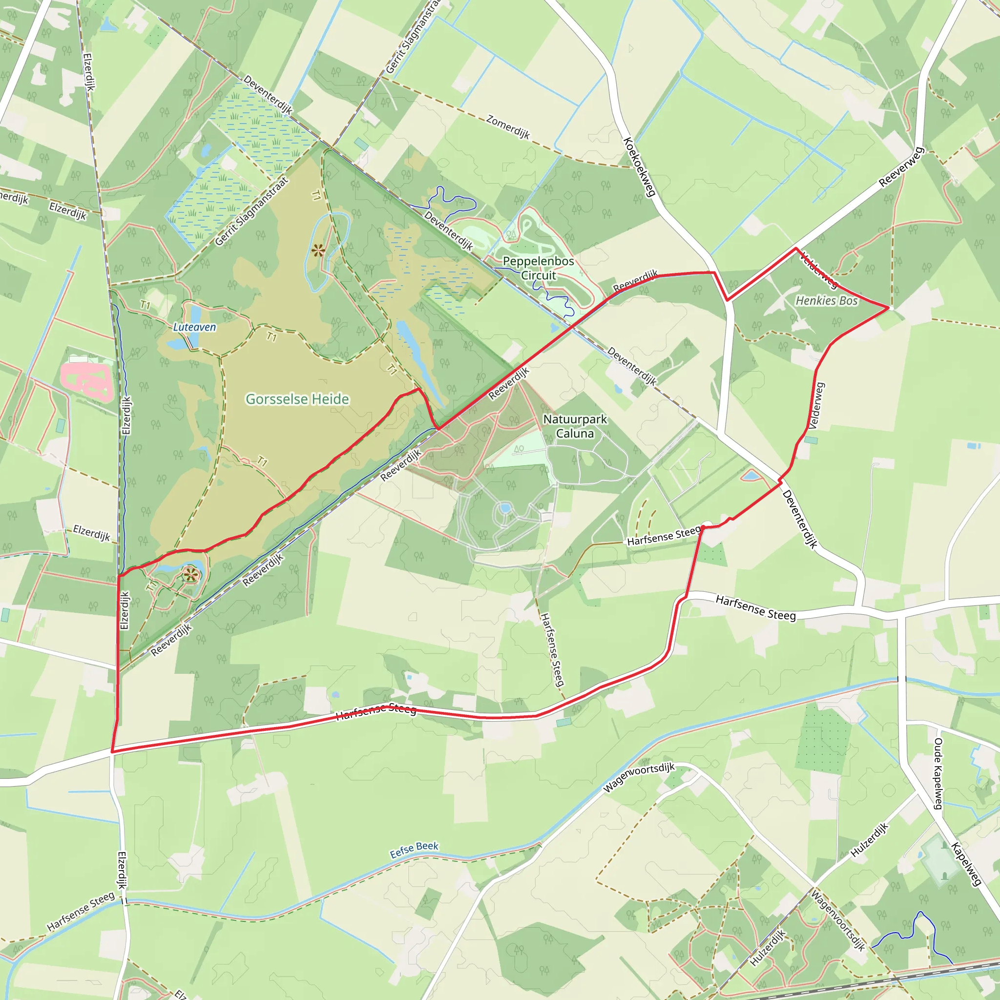 Calluna Route mobile static map
