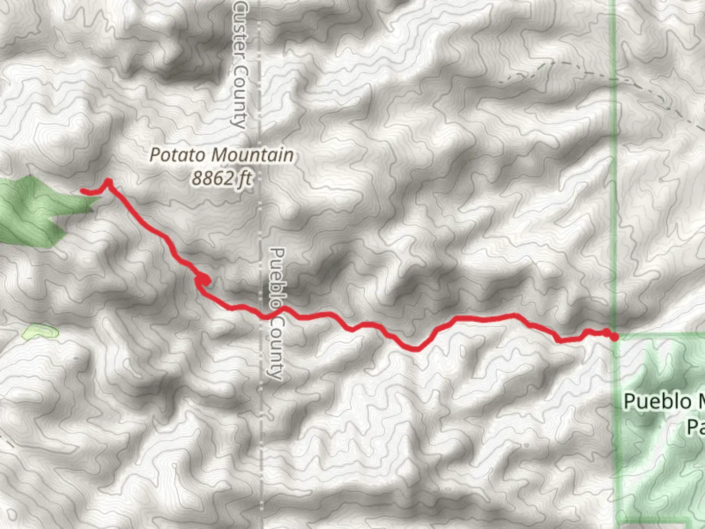 An image depicting the trail Dome Rock Trail and its surrounding area.