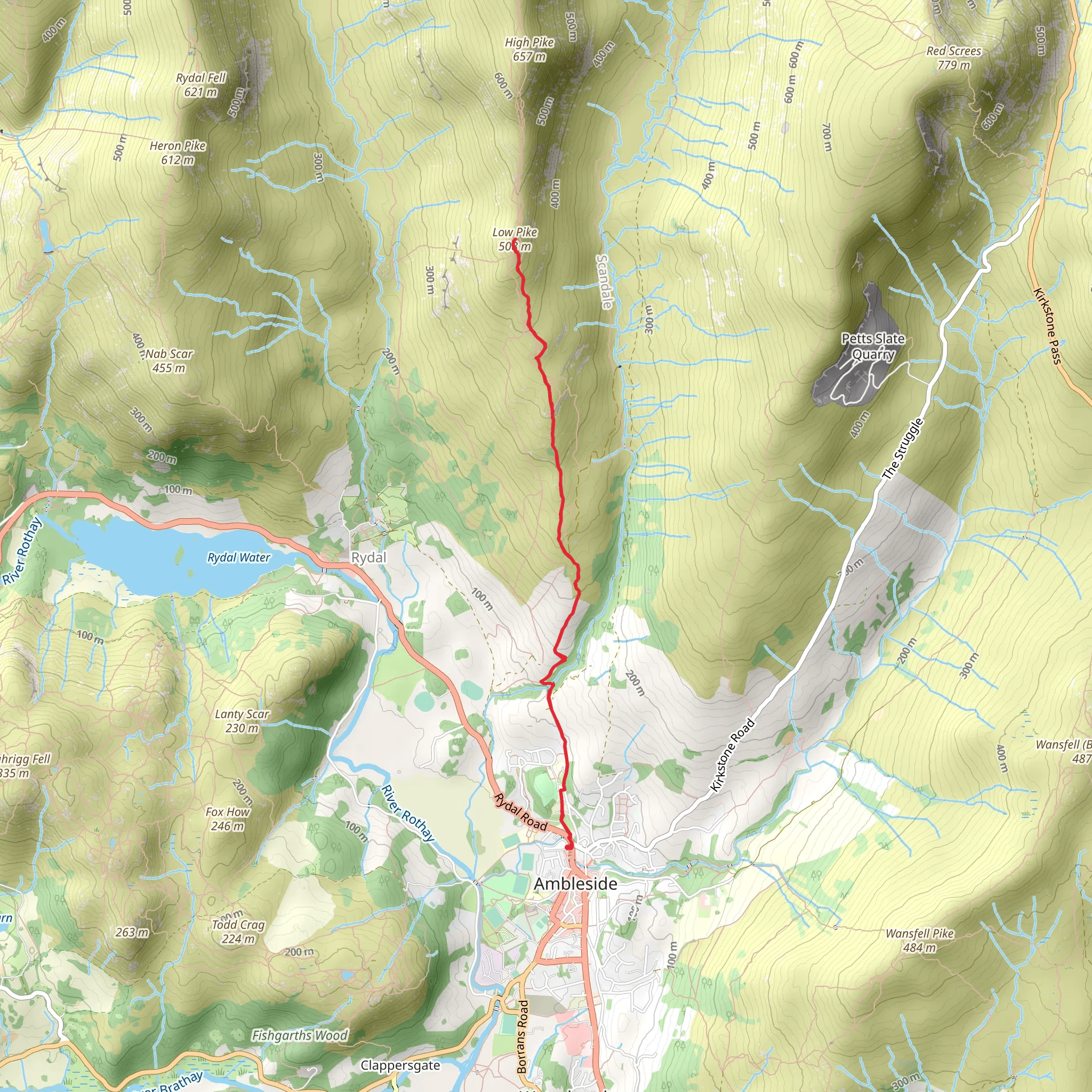 Low Pike mobile static map