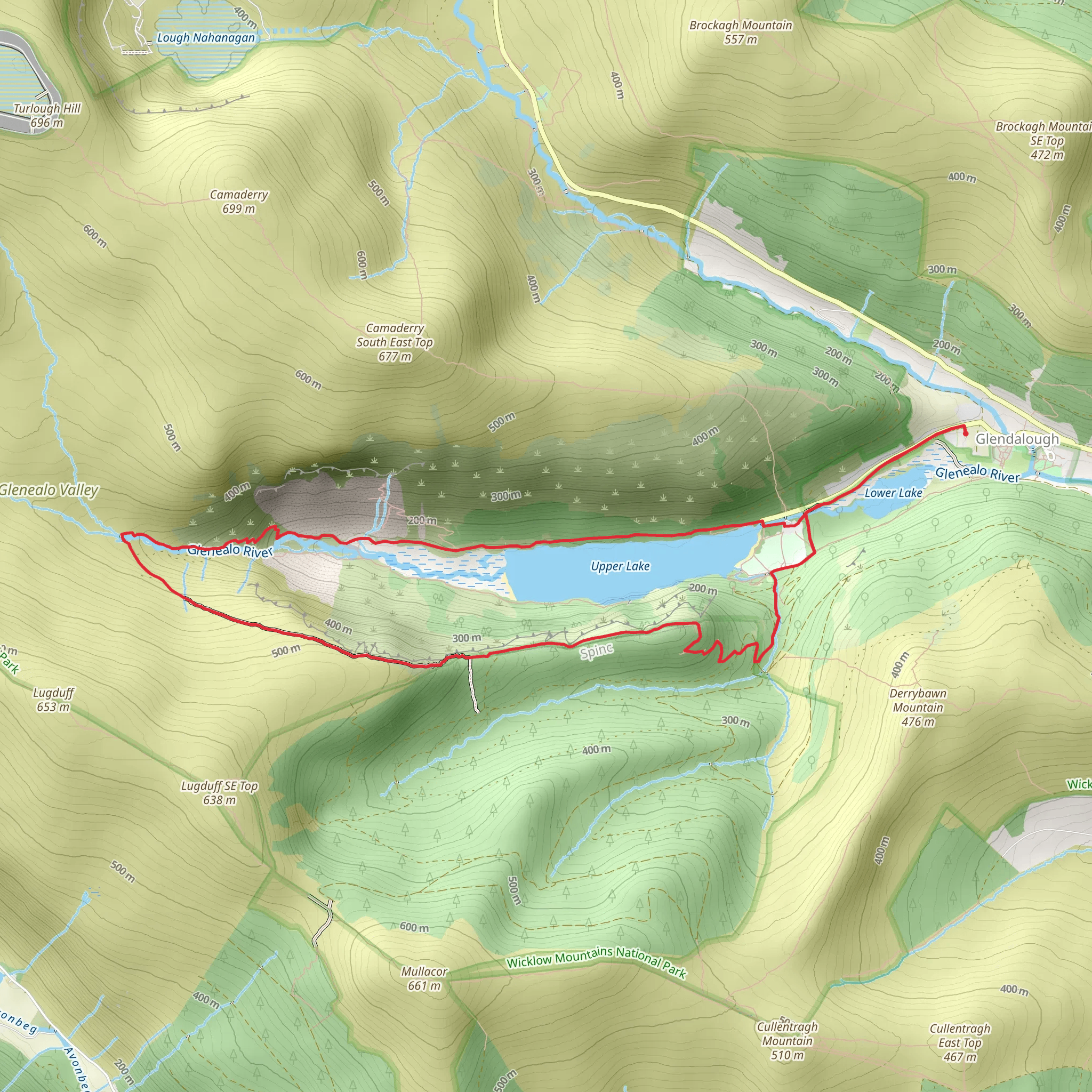 Upper Lake Loop mobile static map