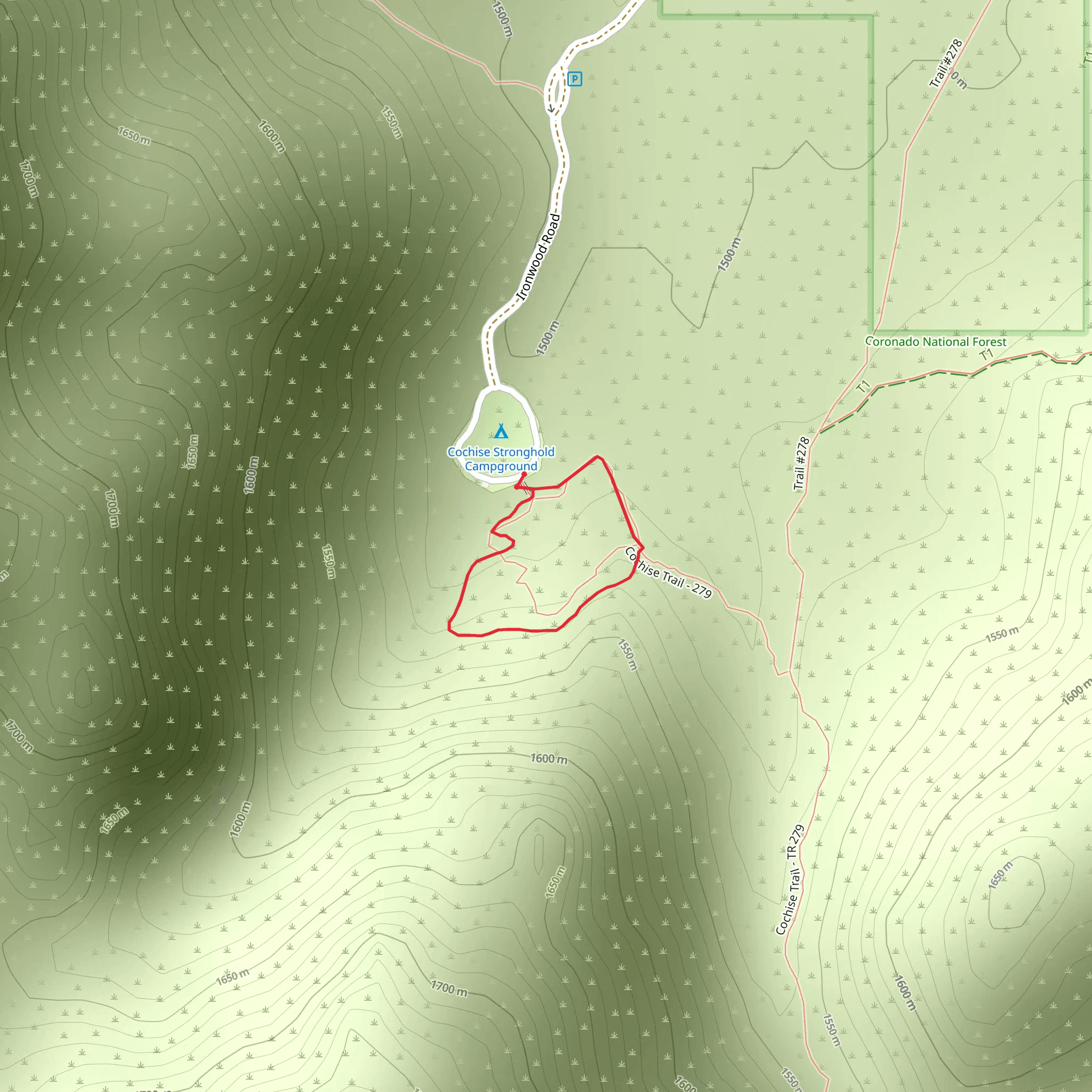Stronghold Nature Trail mobile static map