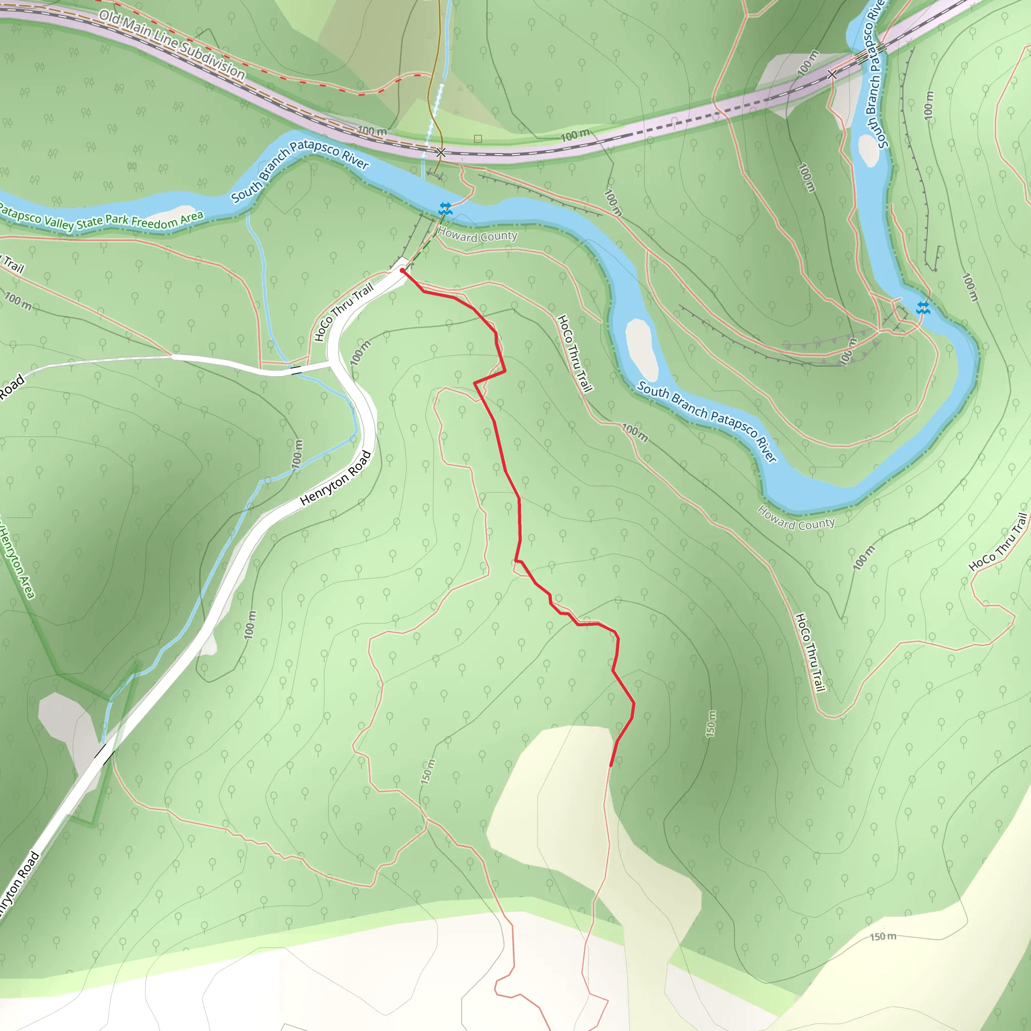 Henryton Road South Hill mobile static map