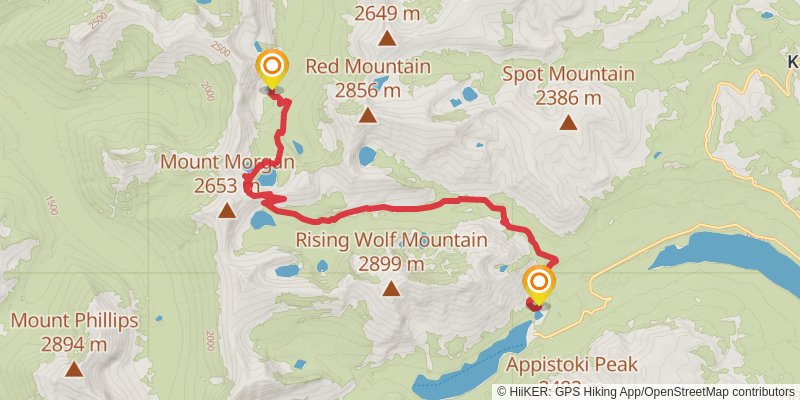 Pitamakan Pass Trail stage 2 Map