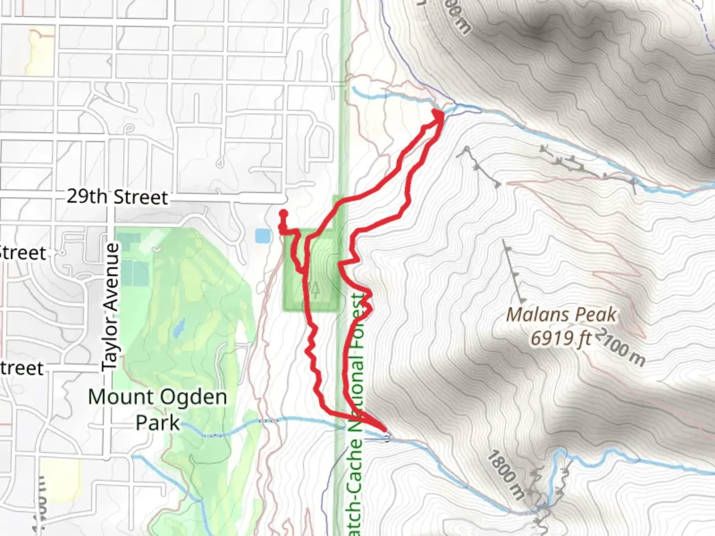 An image depicting the trail Taylor Canyon Trail and Bonneville Shoreline Trail Loop and its surrounding area.