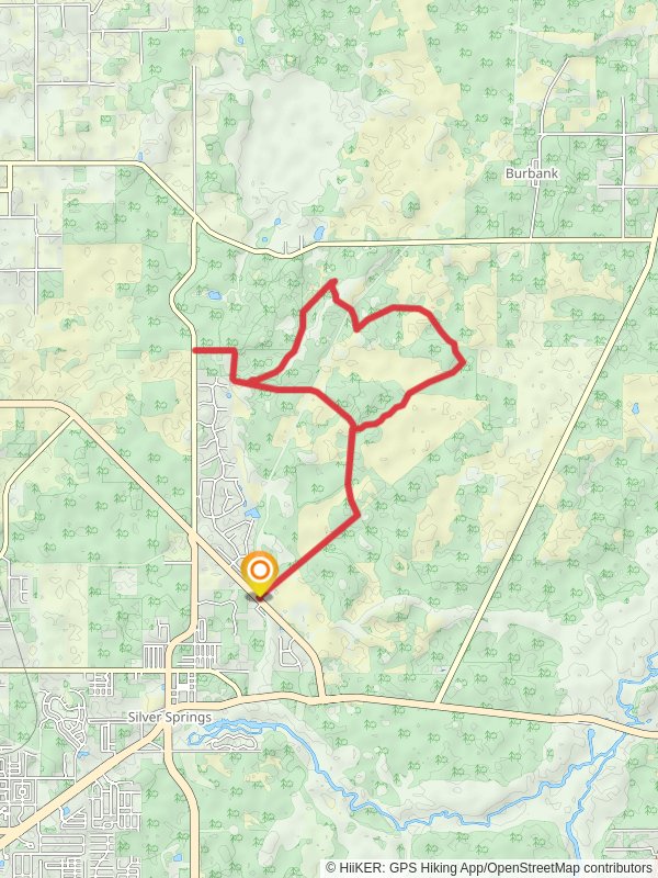 Red Blaze Loop Trail mobile static map