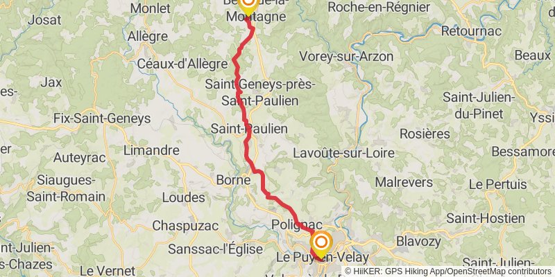 Chemin de Cluny stage 14 Map
