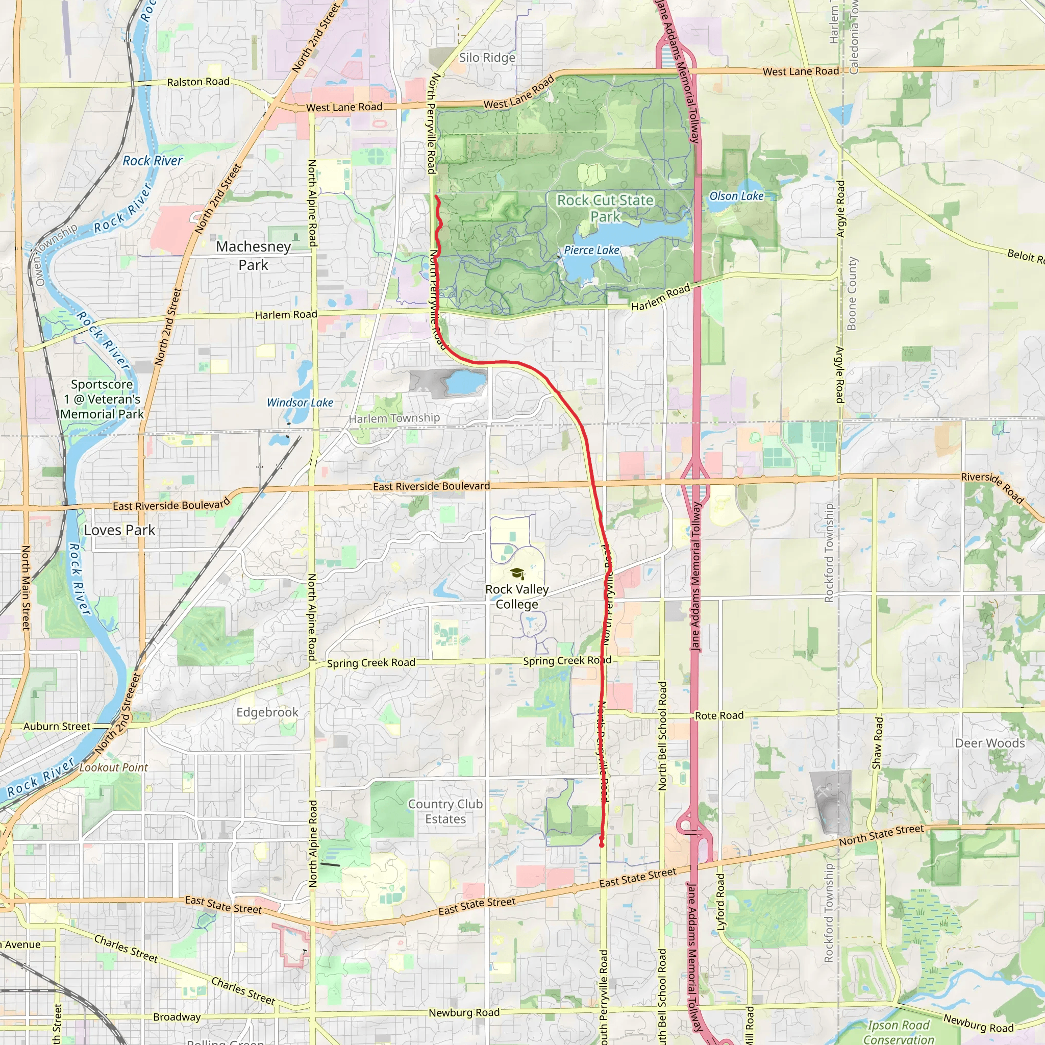 Perryville Path mobile static map
