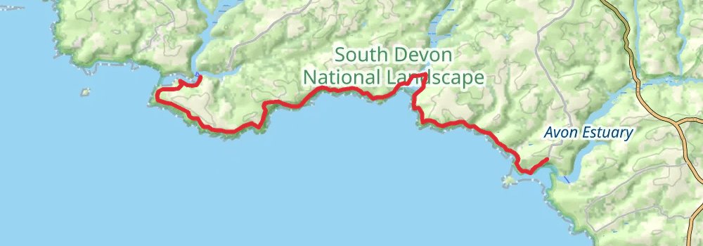 South West Coast Path stage 36 Map