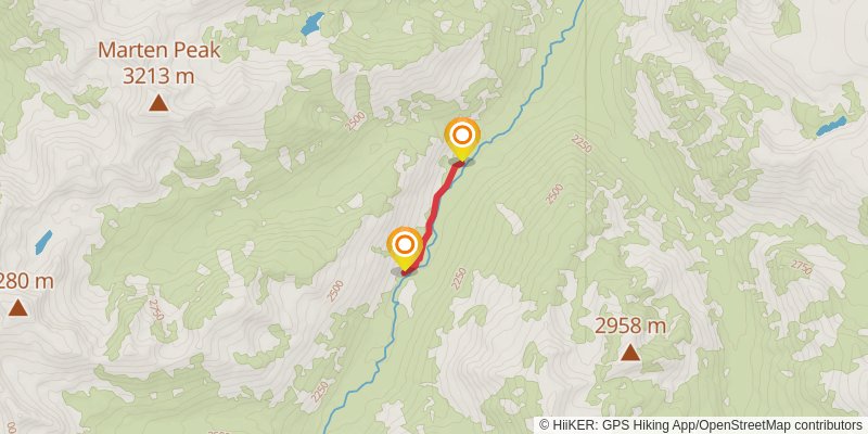 West Boulder Trail stage 2 Map