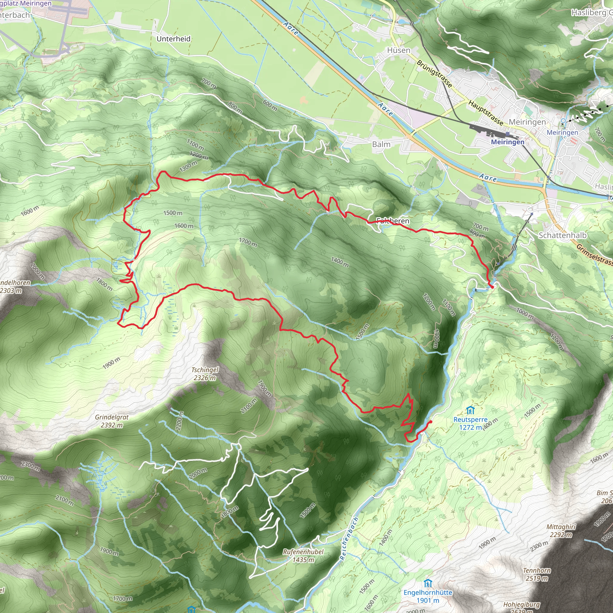 Chaltenbrunnen-Hochmoorweg mobile static map