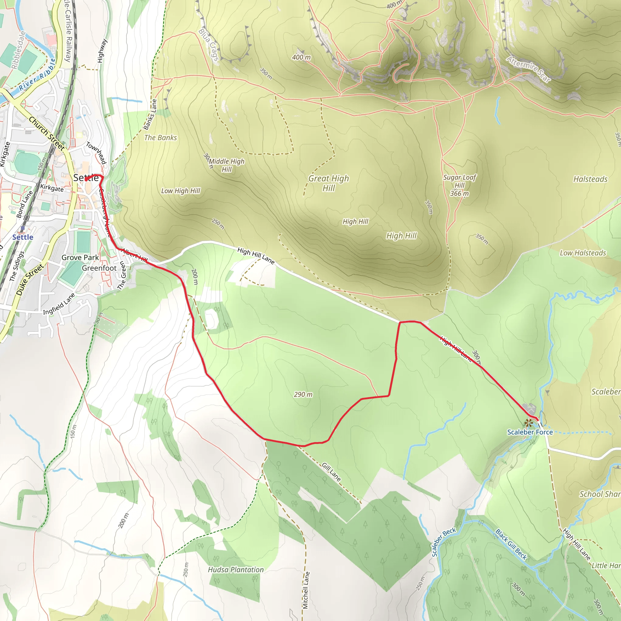 Scaleber Force Walk mobile static map