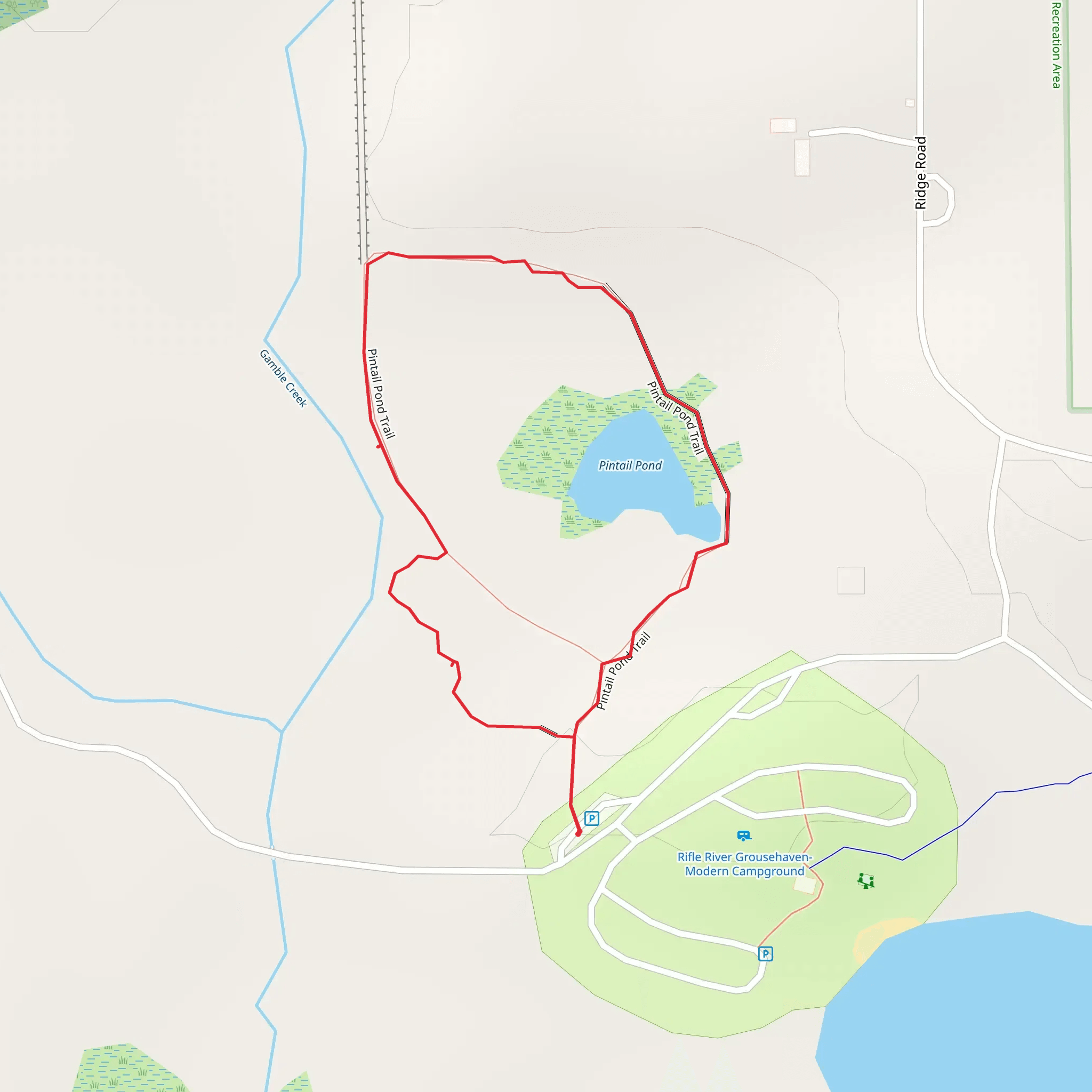 Pintail Pond Trail Loop mobile static map