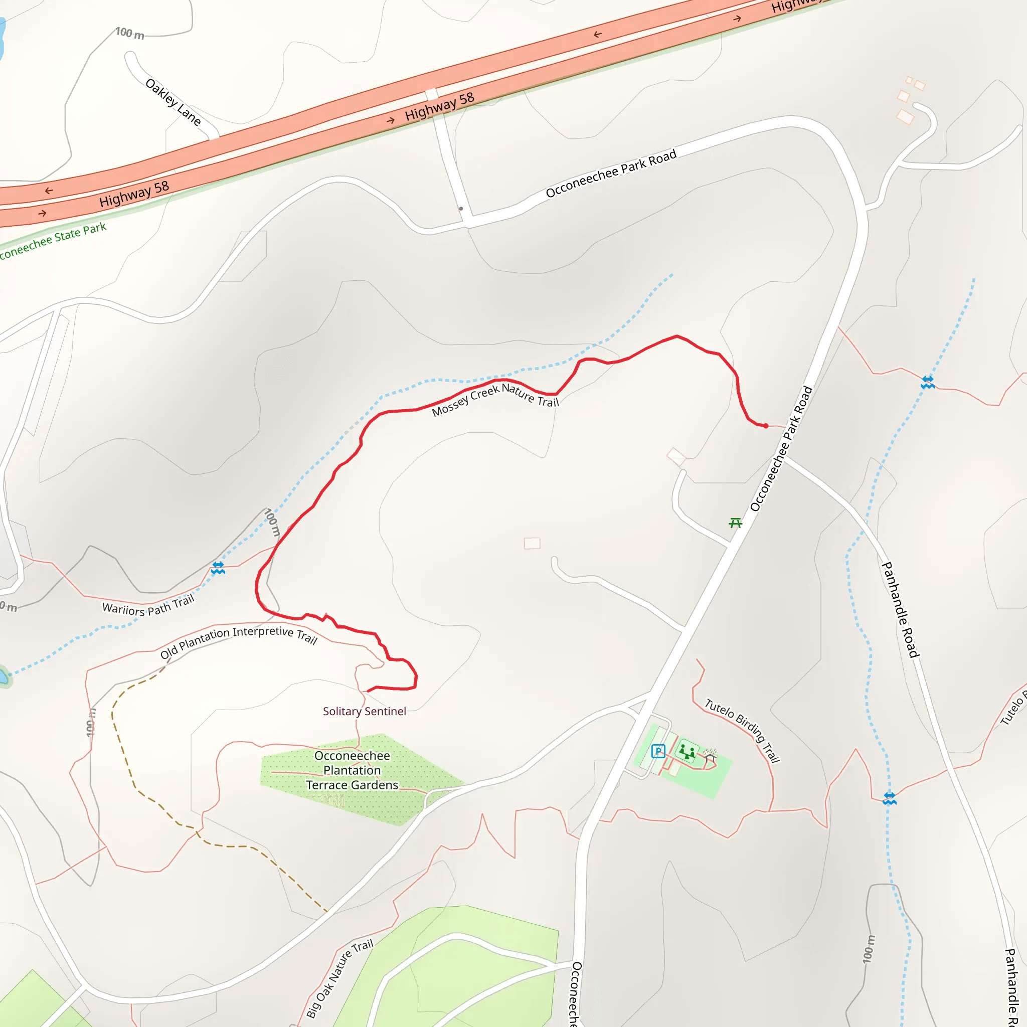 Mossey Creek Nature Trail mobile static map