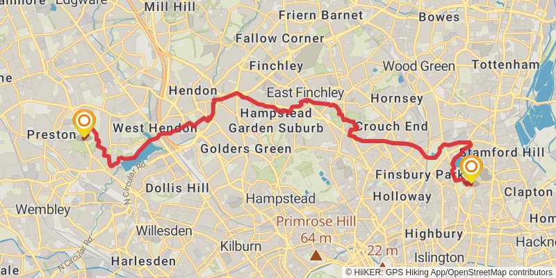 Capital Ring stage 5 Map