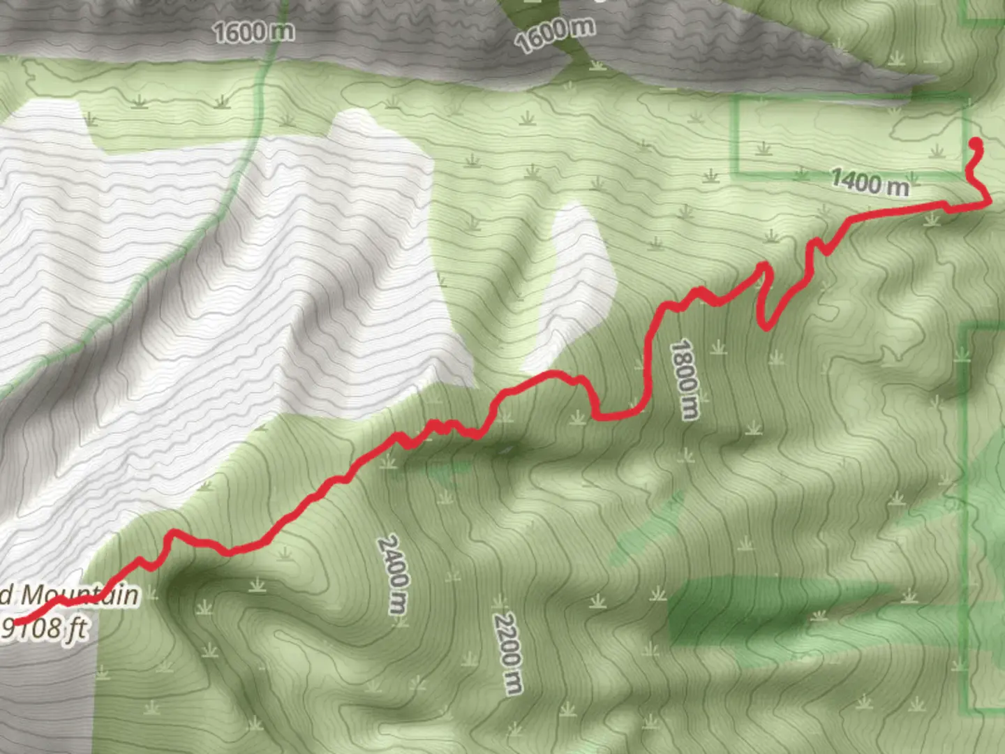 An image depicting the trail Ward Mountain Trail and its surrounding area.