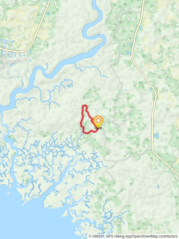 Barnett Creek Loop Trail mobile static map
