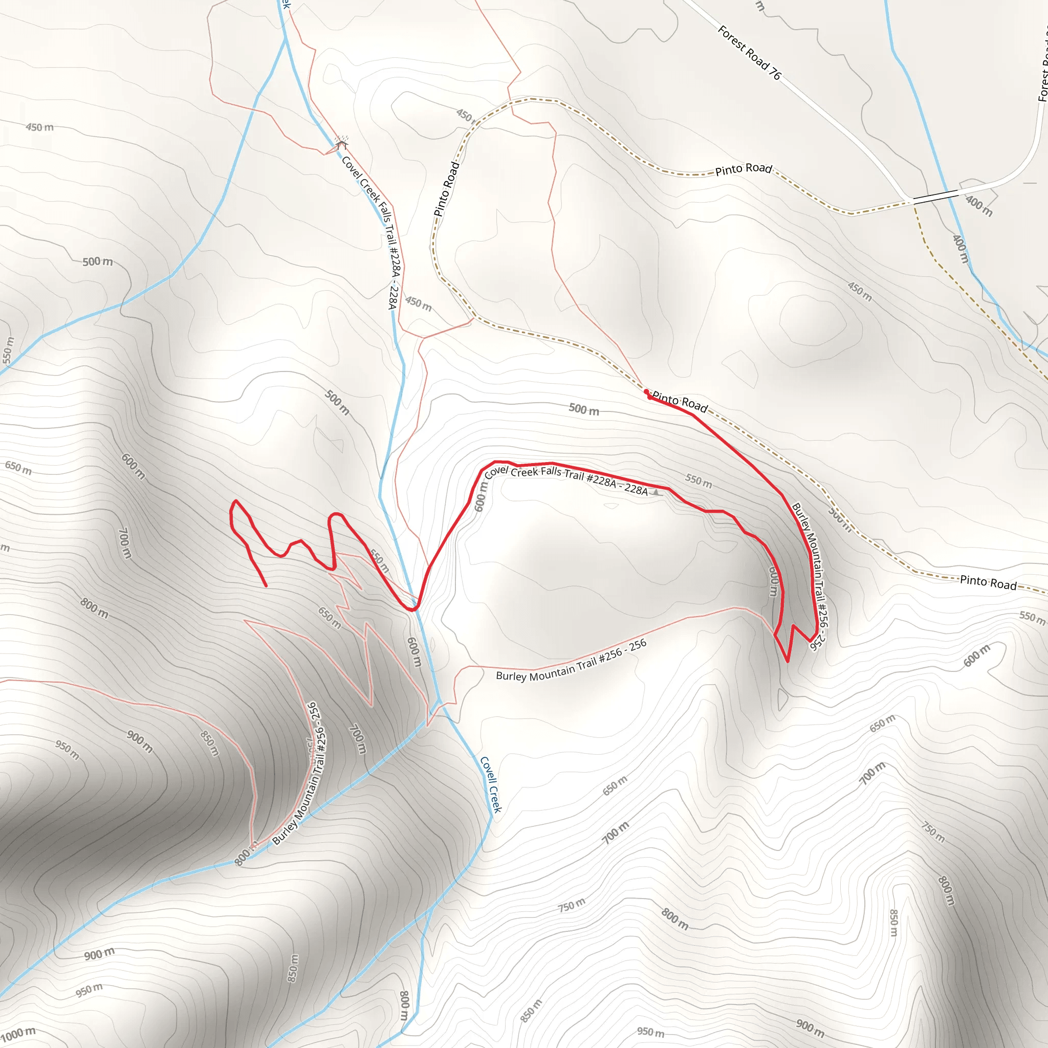 Angel Falls Trail mobile static map