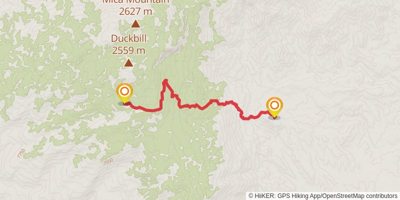 Manning Camp Trail stage 2 Map