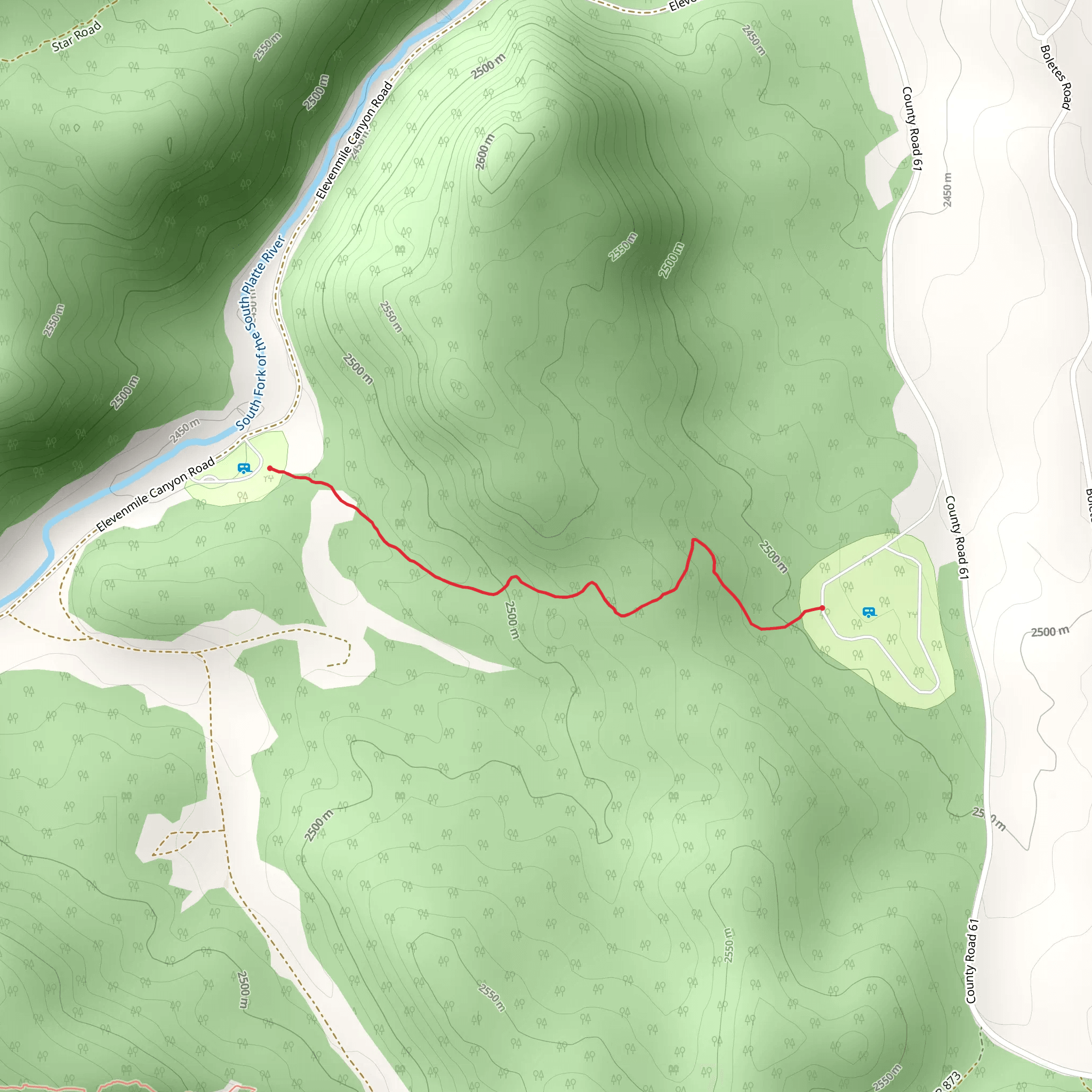 Hardrock Trail mobile static map
