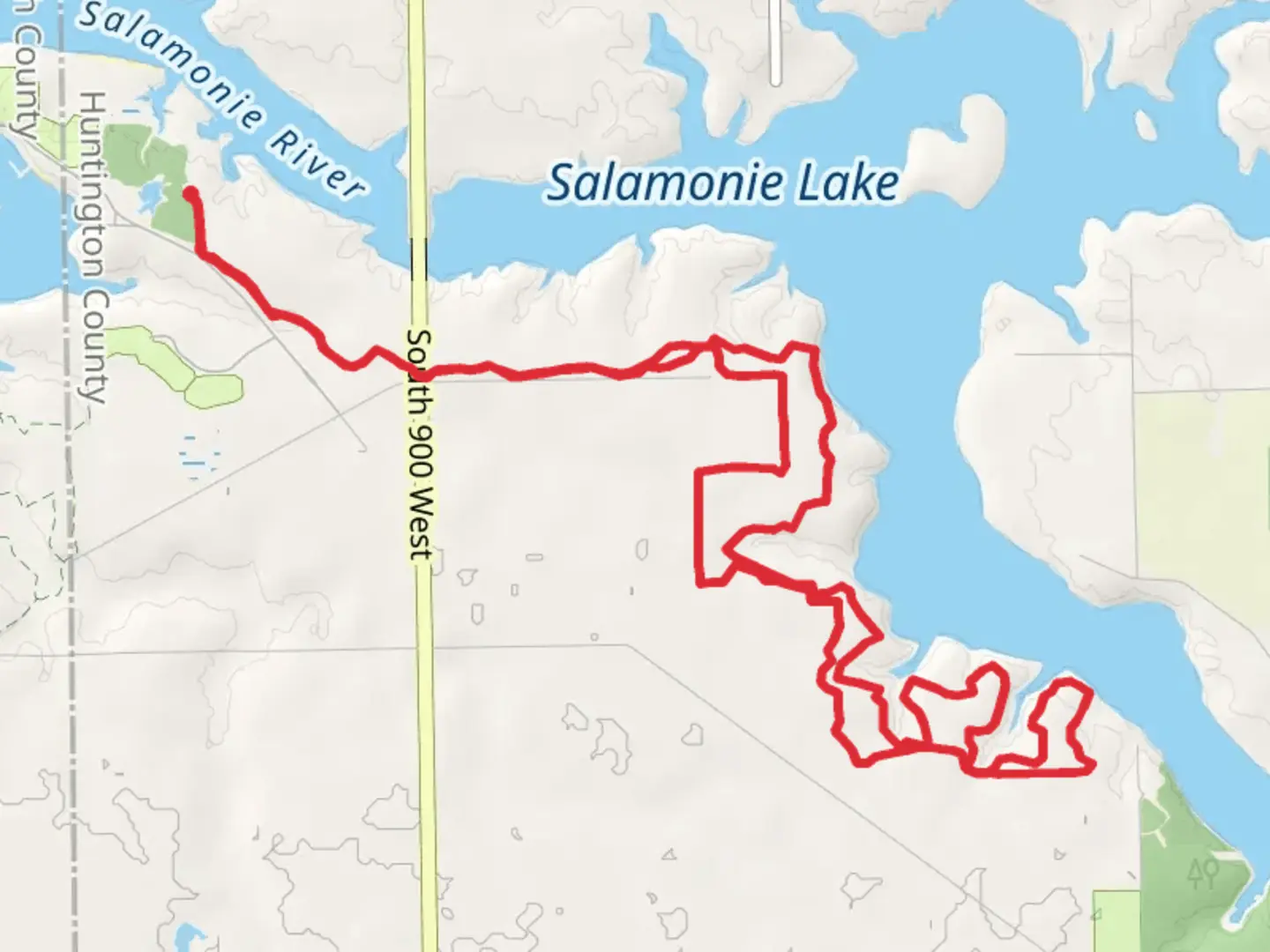 An image depicting the trail Bloodroot Loop Trail and its surrounding area.