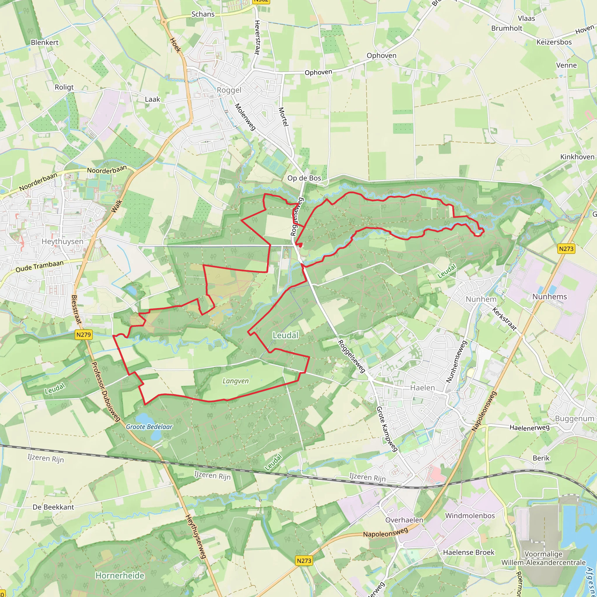 Langven and Verdraagzaamheid in Leudal mobile static map