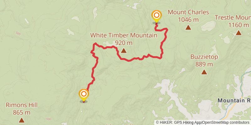Tasmanian Trail stage 21 Map