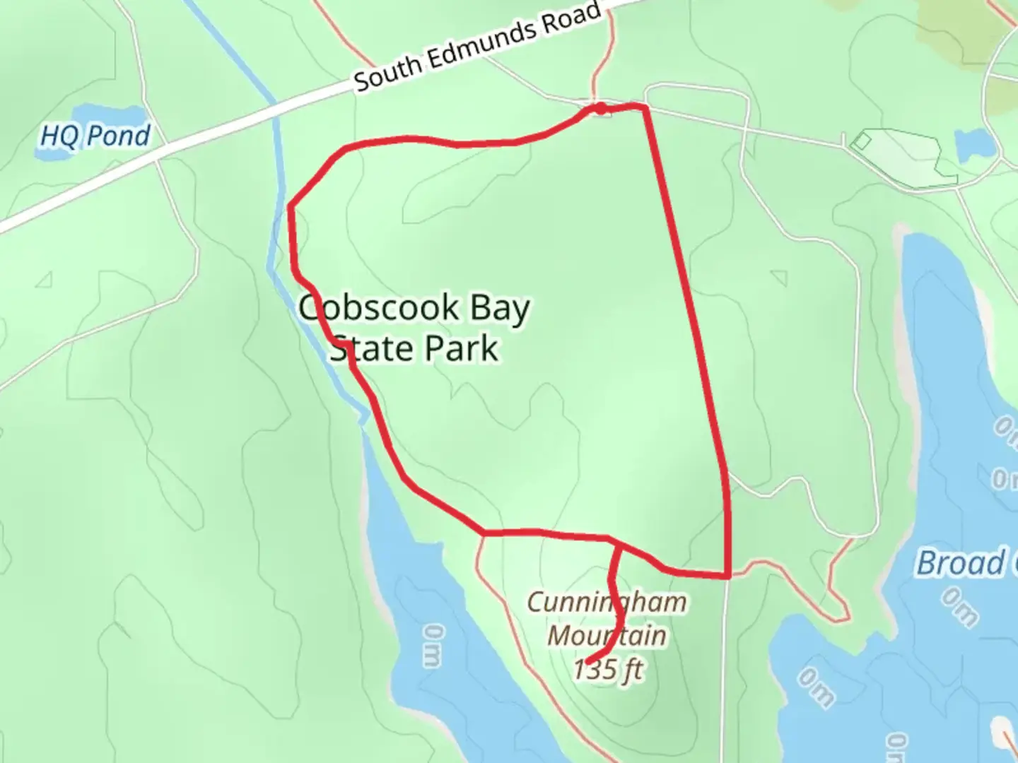 An image depicting the trail Cunningham Mountain Loop Trail and its surrounding area.